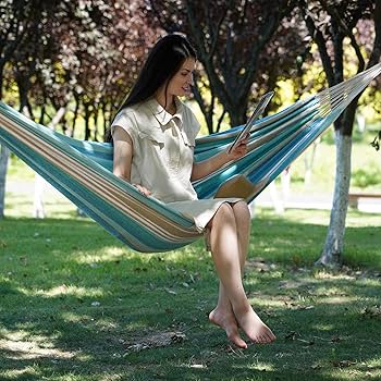 Amazon.com : Brazilian Hammock with Tree Straps - Canvas